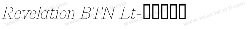 Revelation BTN Lt字体转换